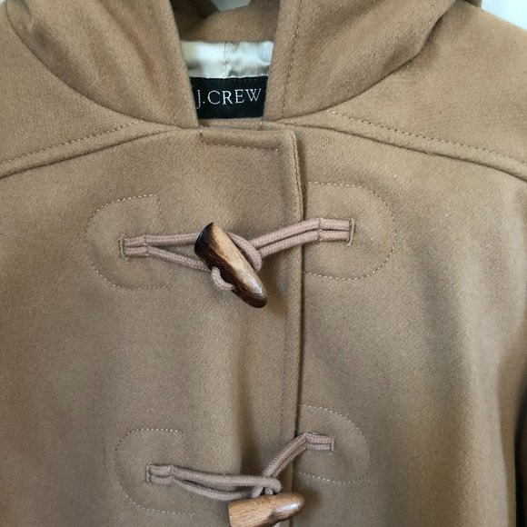 J. Crew Hooded Wool-Blend Toggle Coat - Picture 3 of 4